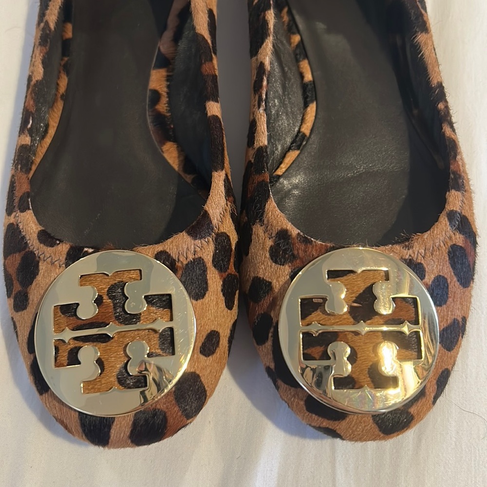 Cheetah Tory Burch Minnie flat